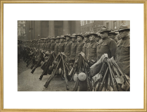 The first American contingent of the war 1917