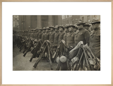 The first American contingent of the war 1917