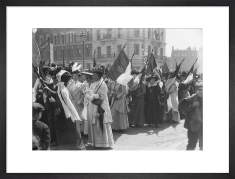 Suffragettes in a procession to promote the Women's Exhibition 1909