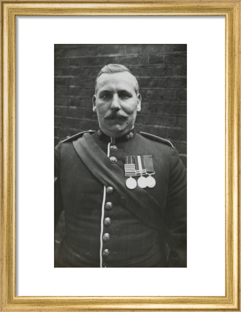 Sergeant Major wearing medals c.1913