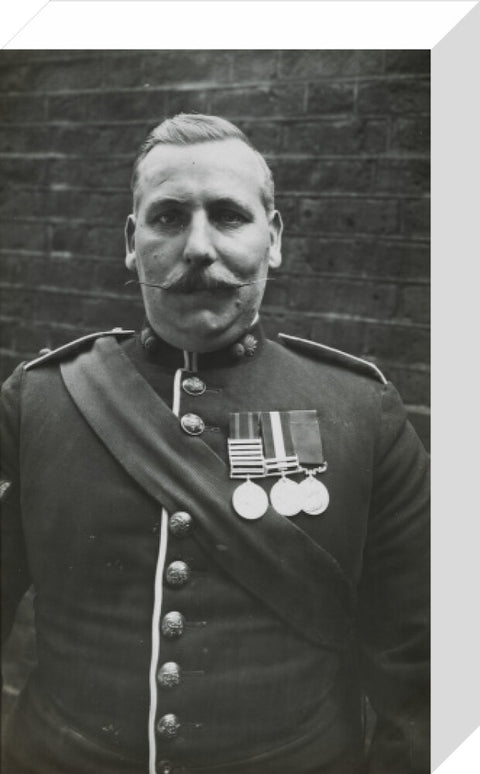 Sergeant Major wearing medals c.1913