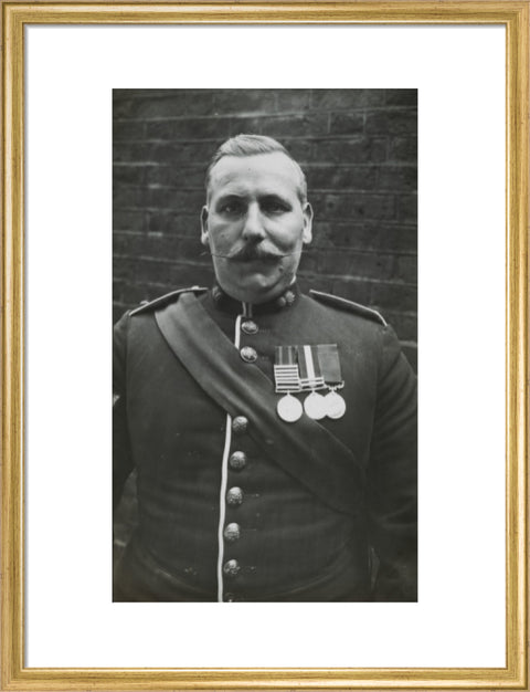 Sergeant Major wearing medals c.1913