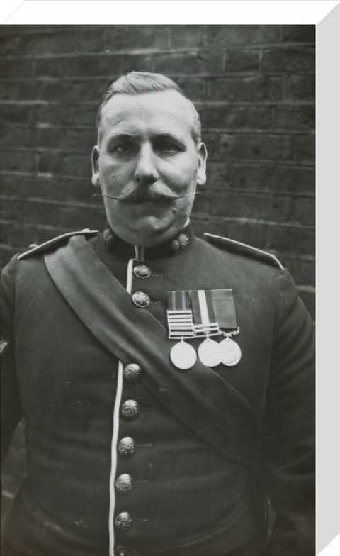 Sergeant Major wearing medals c.1913