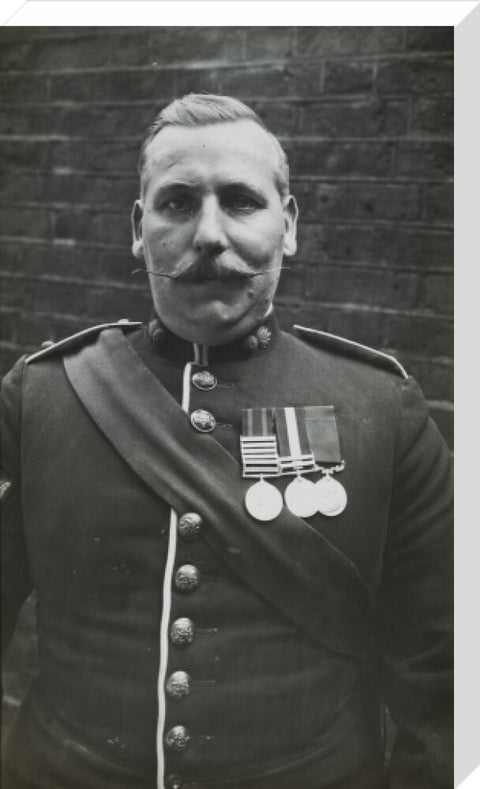 Sergeant Major wearing medals c.1913