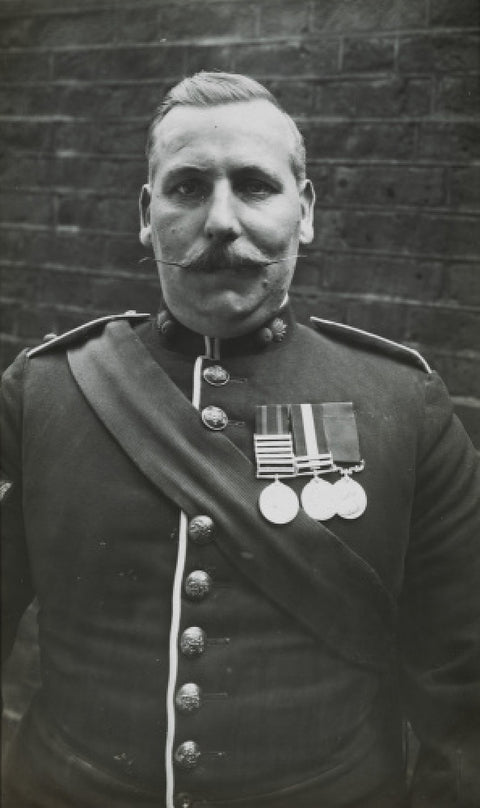 Sergeant Major wearing medals c.1913