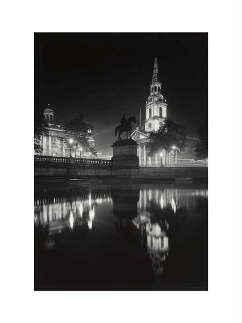 Trafalgar Square at night