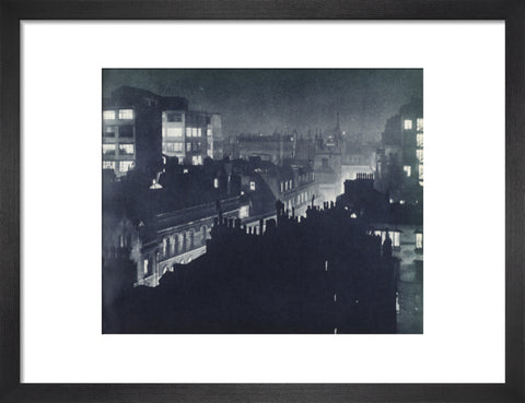 View over London at night 1934