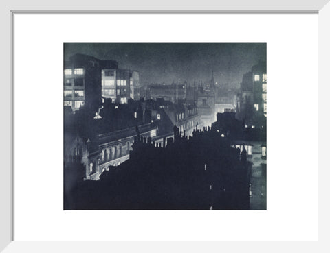 View over London at night 1934