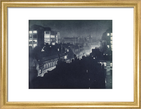 View over London at night 1934