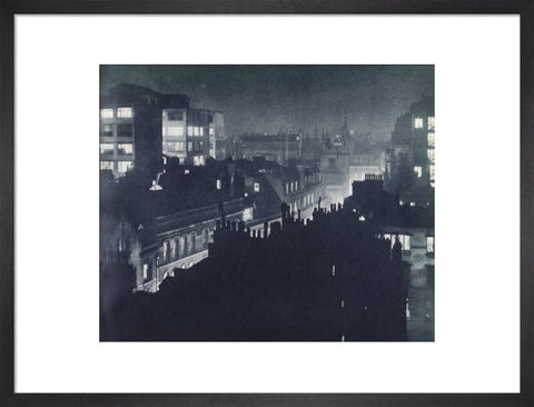 View over London at night 1934