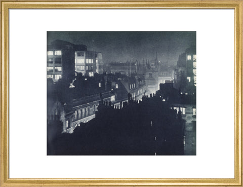 View over London at night 1934