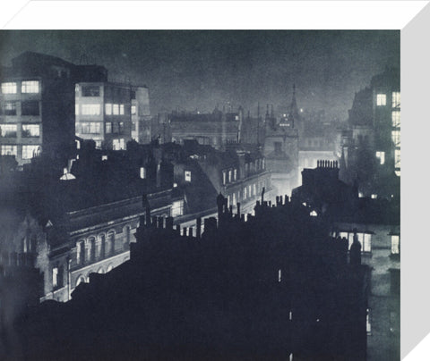 View over London at night 1934