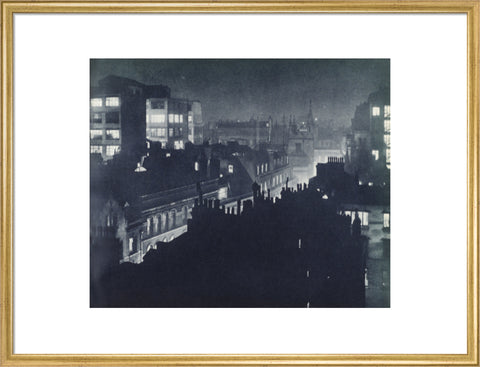 View over London at night 1934