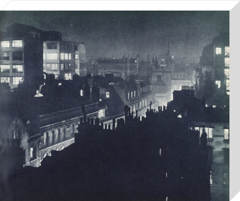 View over London at night 1934