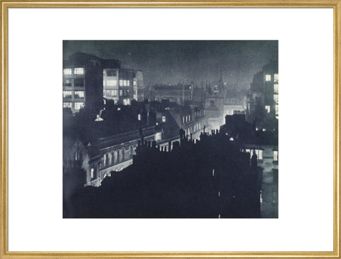 View over London at night 1934