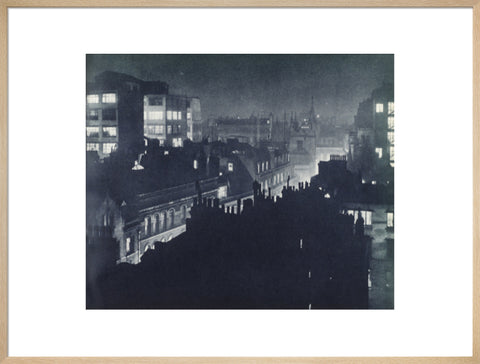 View over London at night 1934