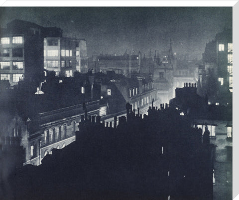 View over London at night 1934