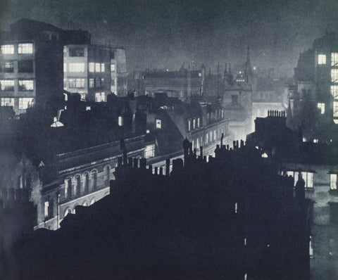 View over London at night 1934