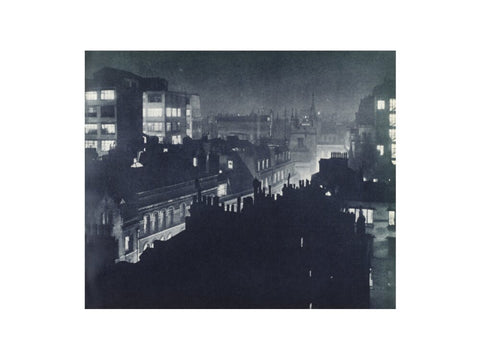 View over London at night 1934