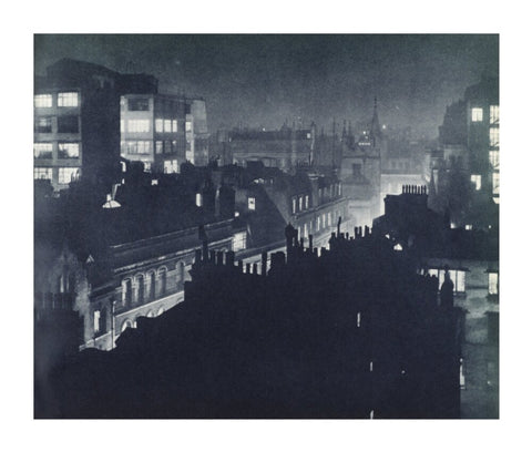 View over London at night 1934