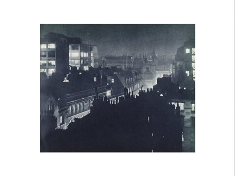 View over London at night 1934