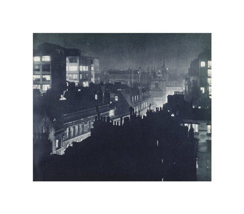 View over London at night 1934