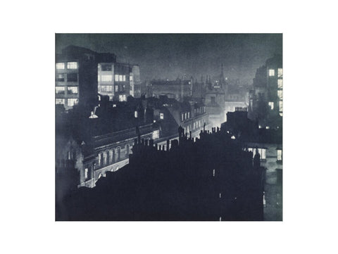 View over London at night 1934