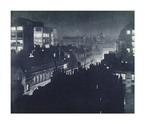 View over London at night 1934