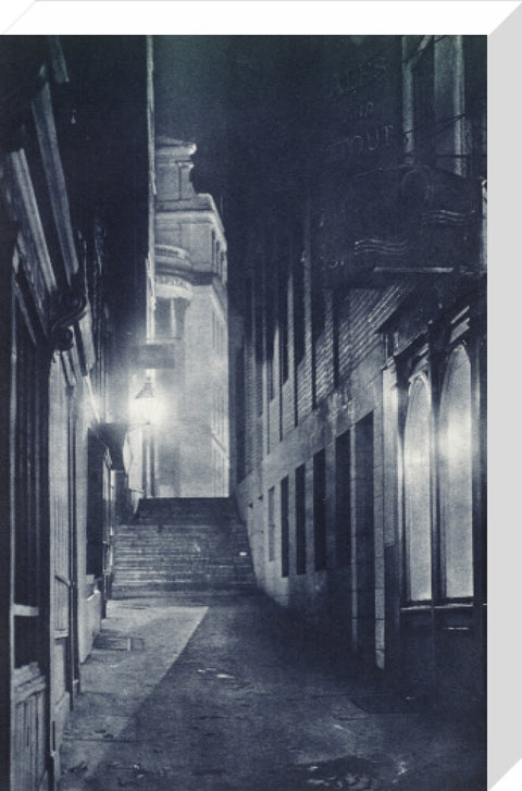 Grange Street at night 1934