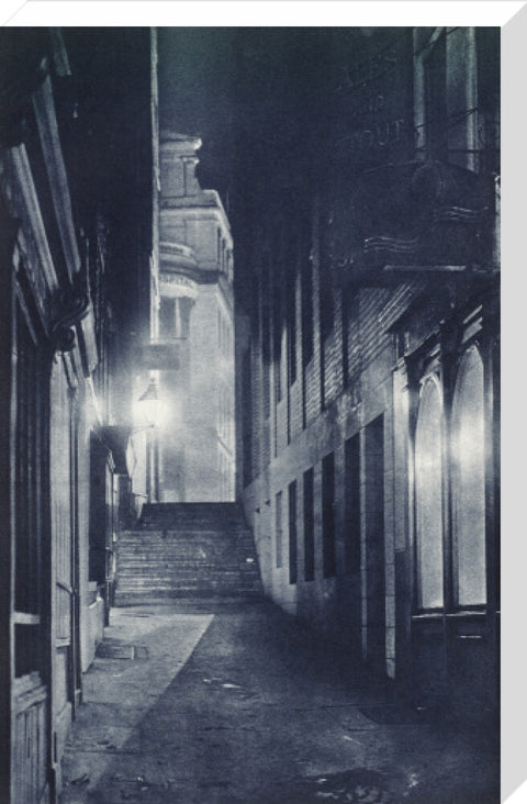 Grange Street at night 1934